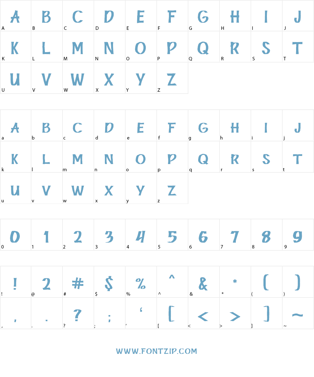 RoughDuo Font Character